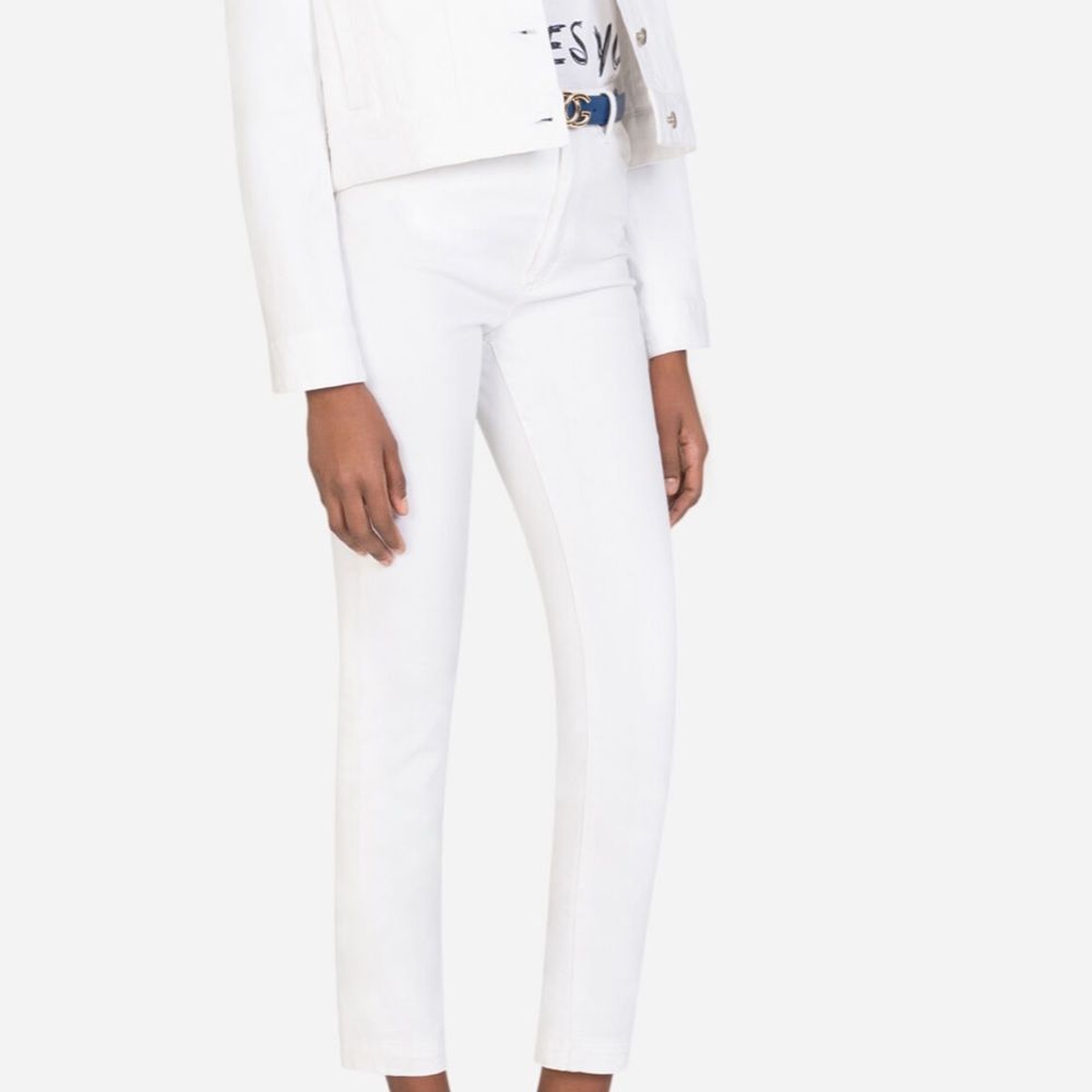Dolce & Gabbana white denim jeans